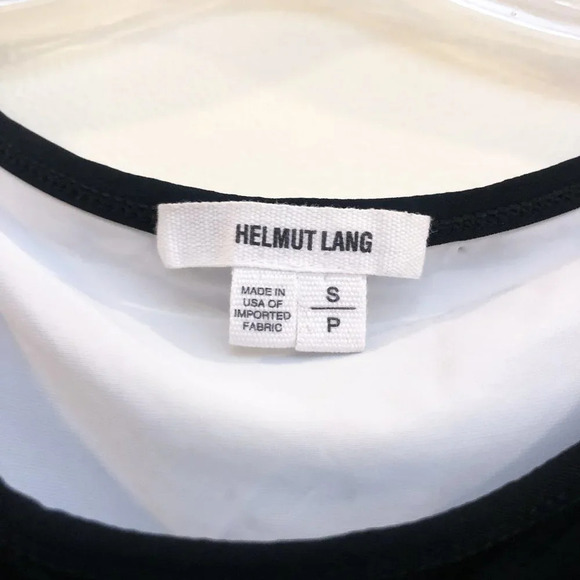 Helmut Lang Black and White Muscle Tank Top Small - Picture 3 of 4